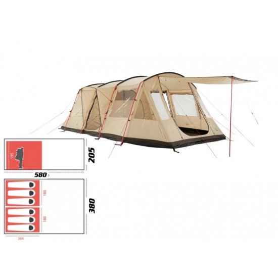 Палатка кемпинговая 6-ти местная Terbo Mir & Camping D6-34 Палатка кемпинговая 6-ти местная Terbo Mir & Camping D6-34 фото
