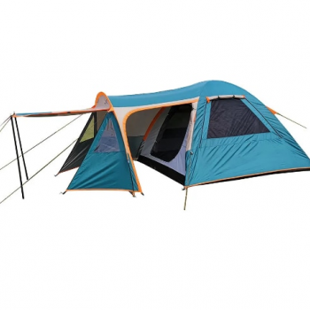 Карповая палатка 4-местная Terbo Nature camping 015 с тамбуром и навесом, металлический каркас