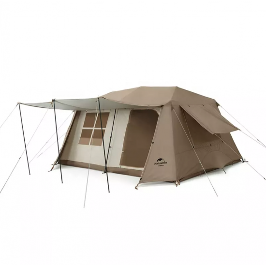Палатка Naturehike Village 13 автоматическая 5-8-местная. коричневая