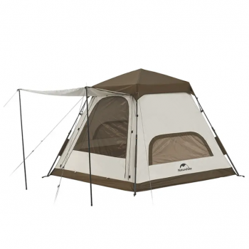 Палатка Naturehike Hexagonal 3-4-местная, автоматическая, хаки (бежевая)