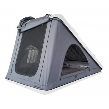 Палатка на крышу автомобиля РИФ Hard RT05-125W, корпус белый, тент светло-серый, 210х125х150