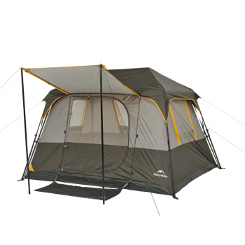 Палатка Naturehike Cape 5.2, 4-местная, быстросборная, серо-коричневая