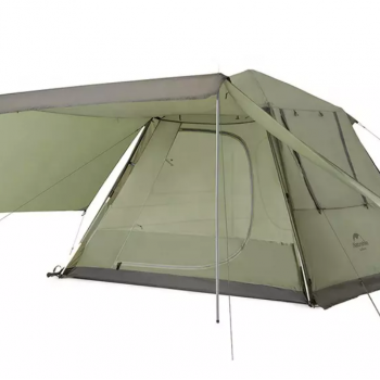 Палатка Naturehike Ango 3-местная, быстросборная, снежная юбка, зеленая