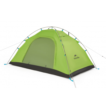 Палатка Naturehike P-Series NEW 2-местная, алюминиевый каркас, зеленая