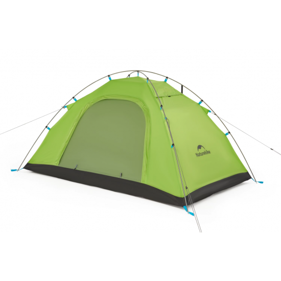 Палатка Naturehike P-Series NEW 2-местная, алюминиевый каркас, зеленая