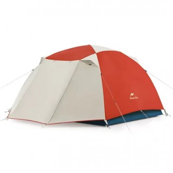 Палатка Naturehike Cloud-Creek PRO, 2-местная, бежево-красная