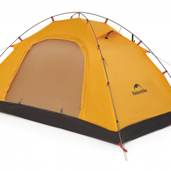 Палатка Naturehike P-Series NEW 2-местная, алюминиевый каркас, оранжевая