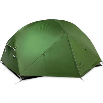 Палатка Naturehike Mongar 2-местная, алюминиевый каркас, зеленая
