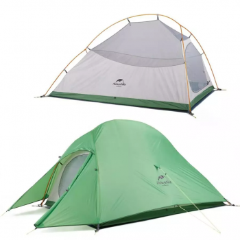 Палатка Naturehike Cloud Up 2-местная, алюминиевый каркас, зеленая