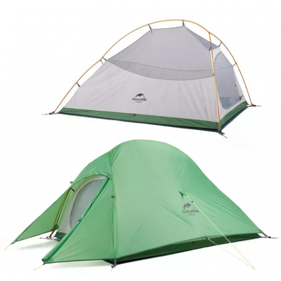Палатка Naturehike Cloud Up 2-местная, алюминиевый каркас, зеленая