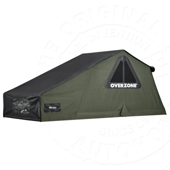 Палатка на крышу автомобиля AUTOHOME OVERZONE SMALL STANDARD, тент песочный, лестница 220 мм