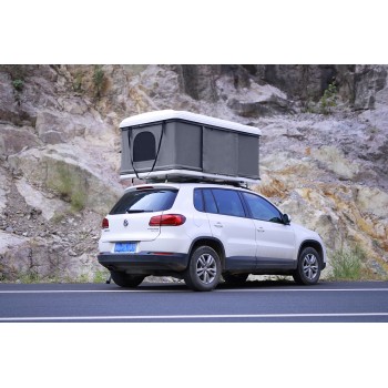 Палатка на крышу автомобиля РИФ Hard RT04-125W, корпус белый, тент серый 210х125х150