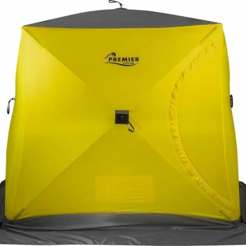 Палатка зимняя PREMIER Куб-3 желтый/серый