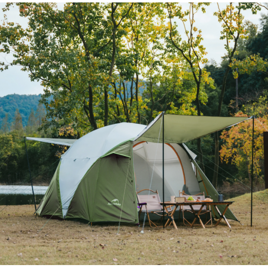 Палатка Naturehike KOTA 4, 4-местная, алюминиевый каркас, олива