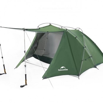 Палатка Naturehike Hillock 6, 2-местная, зеленая