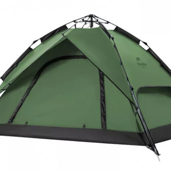 Палатка Naturehike 3-местная, быстросборная, зеленая