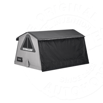 Палатка на крышу автомобиля AUTOHOME OVERCAMP MEDIUM тент карбон, лестница 215 мм