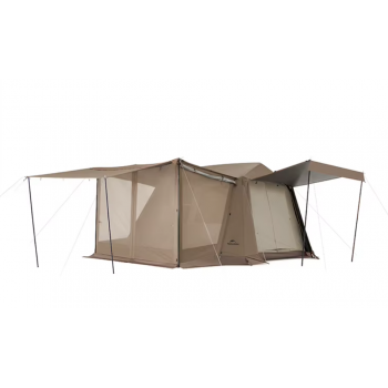 Палатка Naturehike Village 6.0 II поколения 4-местная, быстросборная, с верандой, коричневая