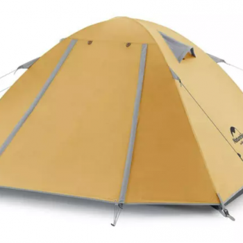 Палатка Naturehike P-Series 4-местная, алюминиевый каркас, желтая