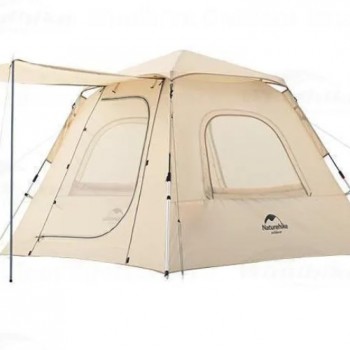 Палатка Naturehike Ango 3-местная, быстросборная, снежная юбка, бежевая