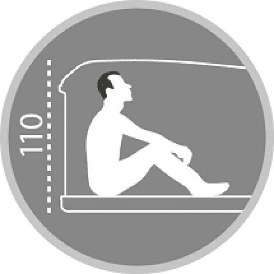 Палатка на крышу автомобиля AUTOHOME MAGGIOLINA AIRLANDER PLUS MEDIUM, серый тент, лестница 215 мм