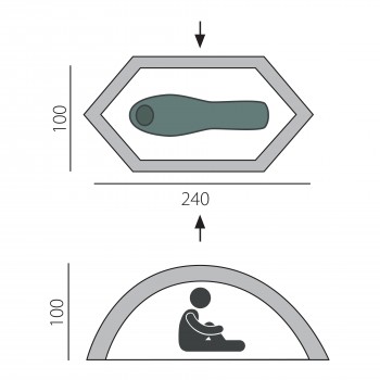 Палатка BTrace Bike base (зеленый)
