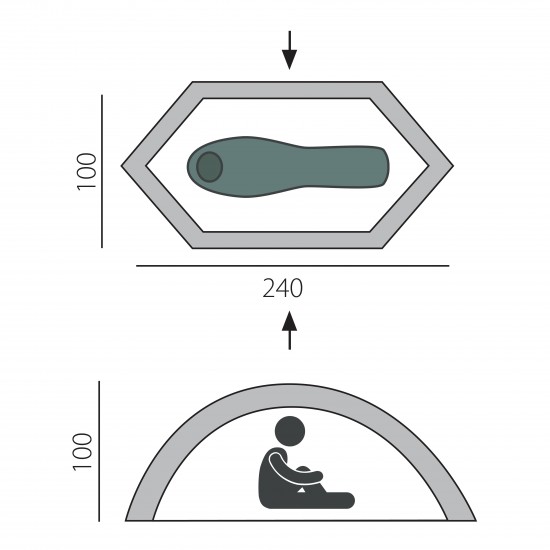 Палатка BTrace Bike base (зеленый)