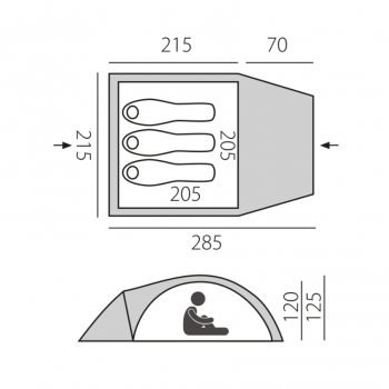 Палатка быстросборная BTrace Glade 3 (Зеленый)