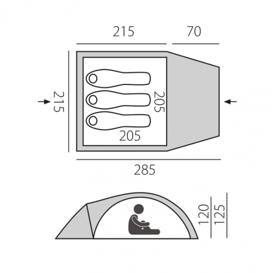 Палатка быстросборная BTrace Glade 3 (Зеленый)