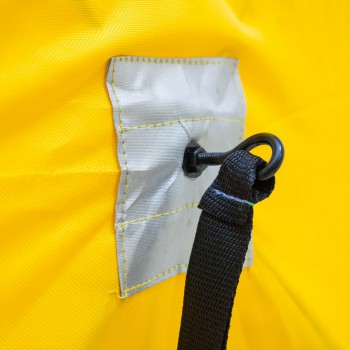 Палатка зимняя (330*330*205) желтая с серым