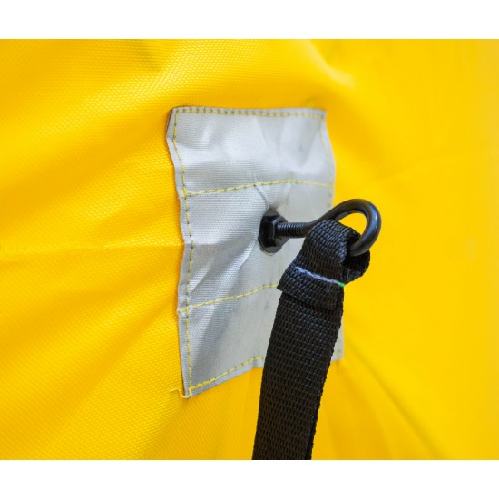 Палатка зимняя (330*330*205) желтая с серым