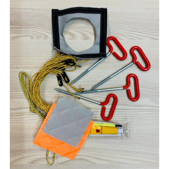 Палатка зимняя (220*220*215) оранжевая с серым