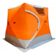 Палатка зимняя (220*220*215) оранжевая с серым