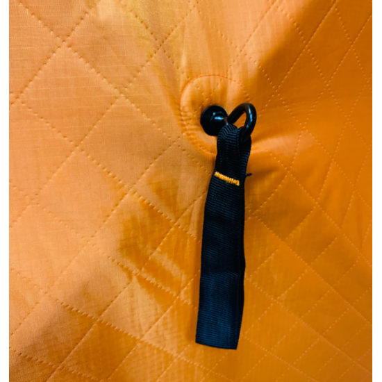 Палатка зимняя (220*220*215) оранжевая с серым