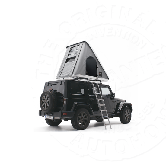 Палатка на крышу автомобиля AUTOHOME COLUMBUS VARIANT SMALL, тент серый, лестница 215 мм