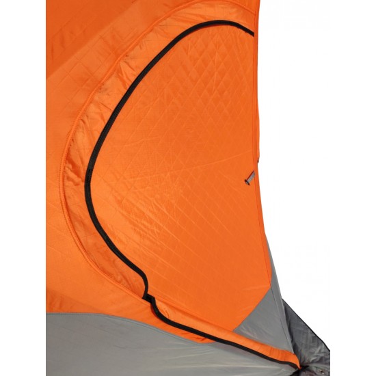 Палатка зимняя (240*240*210) оранжевая с серым