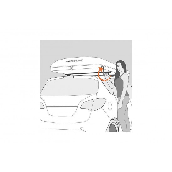 Палатка на крышу автомобиля AUTOHOME MAGGIOLINA GRAND TOUR SMALL 360 BLACK STORM, чёрный тент