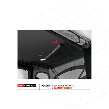 Палатка на крышу автомобиля AUTOHOME MAGGIOLINA AIRLANDER PLUS SMALL, серый тент, лестница 215 мм