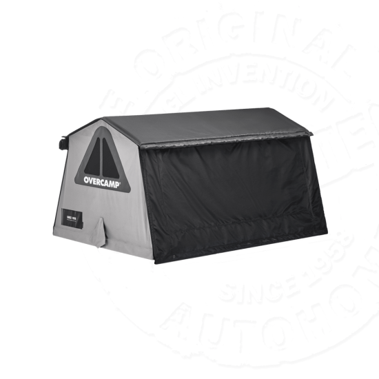 Палатка на крышу автомобиля AUTOHOME OVERCAMP MEDIUM тент карбон, лестница 215 мм