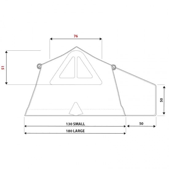 Палатка на крышу автомобиля AUTOHOME OVERCAMP MEDIUM тент карбон, лестница 215 мм