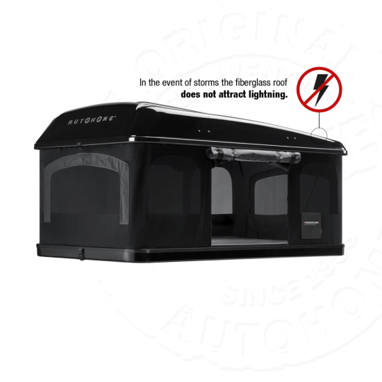 Палатка на крышу автомобиля AUTOHOME MAGGIOLINA GRAND TOUR LARGE 360 BLACK STORM, чёрный тент
