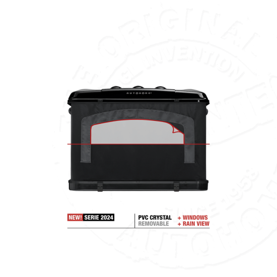 Палатка на крышу автомобиля AUTOHOME MAGGIOLINA GRAND TOUR LARGE 360 BLACK STORM, чёрный тент