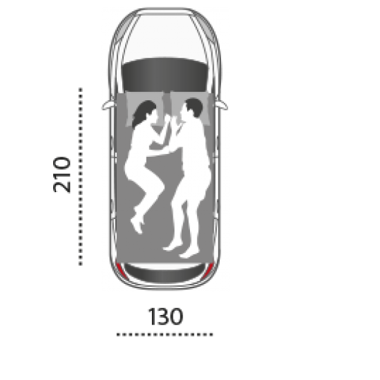 Палатка на крышу автомобиля AUTOHOME COLUMBUS VARIANT SMALL GRAY X-LONG, тент серый, лестница 215 мм