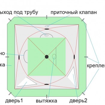 Зимняя палатка Лотос Куб М2