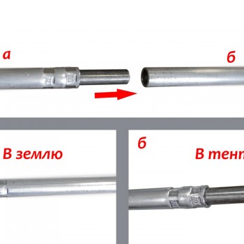Стойка для палатки 190 см - 2 шт