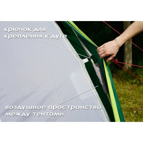 Внутренний тент-капсула Лотос 5 (летний) Внутренний тент-капсула Лотос 5 (летний) foto
