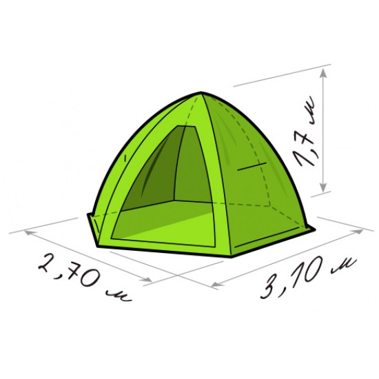 Усиленная зимняя палатка ЛОТОС 4 Фулл (модель 2013) фото