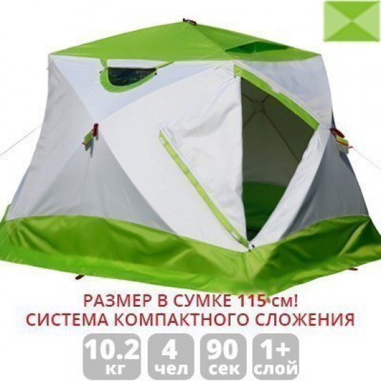Зимняя палатка ЛОТОС Куб 4 Компакт (лонг) Зимняя палатка ЛОТОС Куб 4 Компакт (лонг) фото