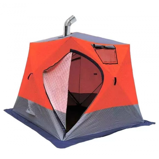 Трехслойная палатка-куб для зимней рыбалки Mircamping 2017 фото