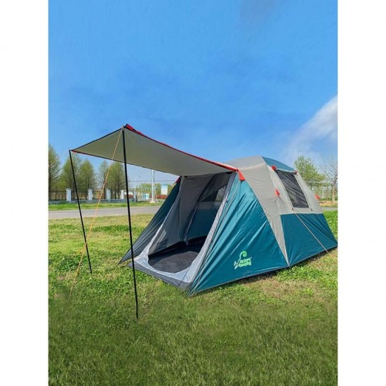 4-местная палатка, JWS 1860, с тамбуром и навесом MirCamping 4-местная палатка, JWS 1860, с тамбуром и навесом MirCamping изображение